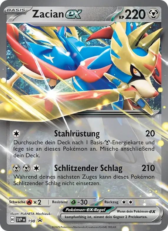 Zacian-ex 198 – SVP Black Star Promos