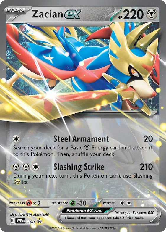 Zacian ex - 198 #198 – Scarlet & Violet Promo Cards