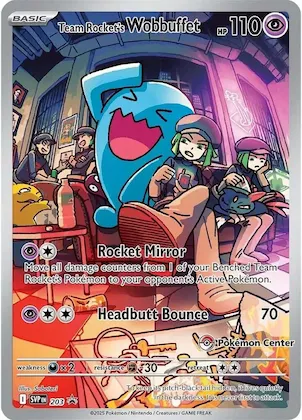 Team Rocket's Wobbuffet (Pokemon Center Exclusive) 203 – SVP Black Star Promos