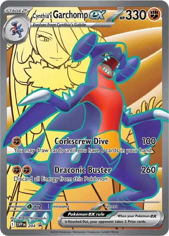 Cynthia's Garchomp ex #204 – Scarlet & Violet Promo Cards