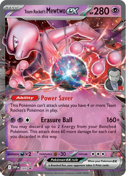 Team Rocket's Mewtwo ex #205 – Scarlet & Violet Promo Cards