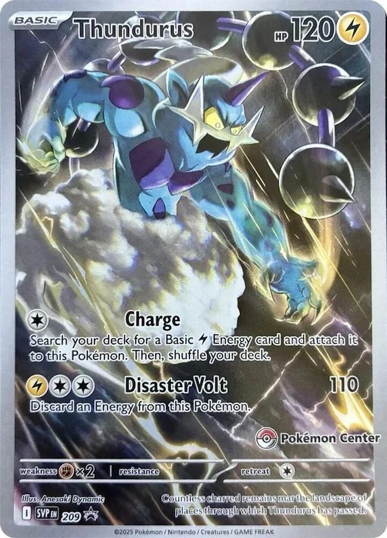 Thundurus - 209 (Pokemon Center Exclusive) #209 – Scarlet & Violet Promo Cards