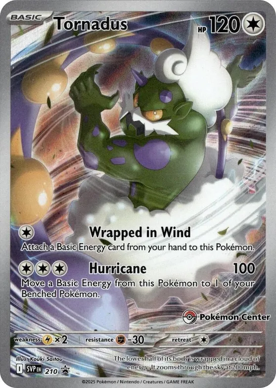 Tornadus - 210 (Pokemon Center Exclusive) #210 – Scarlet & Violet Promo Cards