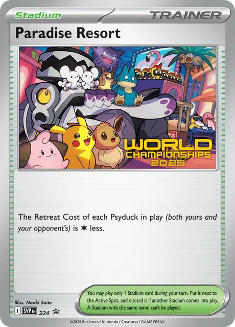 Paradise Resort - 224 (World Championships 2025) [Staff] #224 – Scarlet & Violet Promo Cards