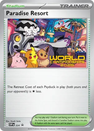 Paradise Resort - 224 (World Championships 2025) [Staff] #224 – Scarlet & Violet Promo Cards