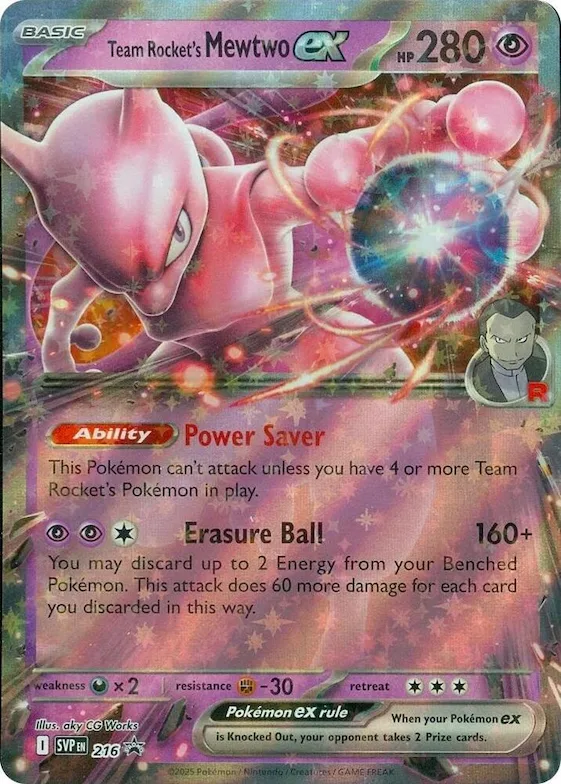 Team Rockets Mewtu-ex 216 – SVP Black Star Promos