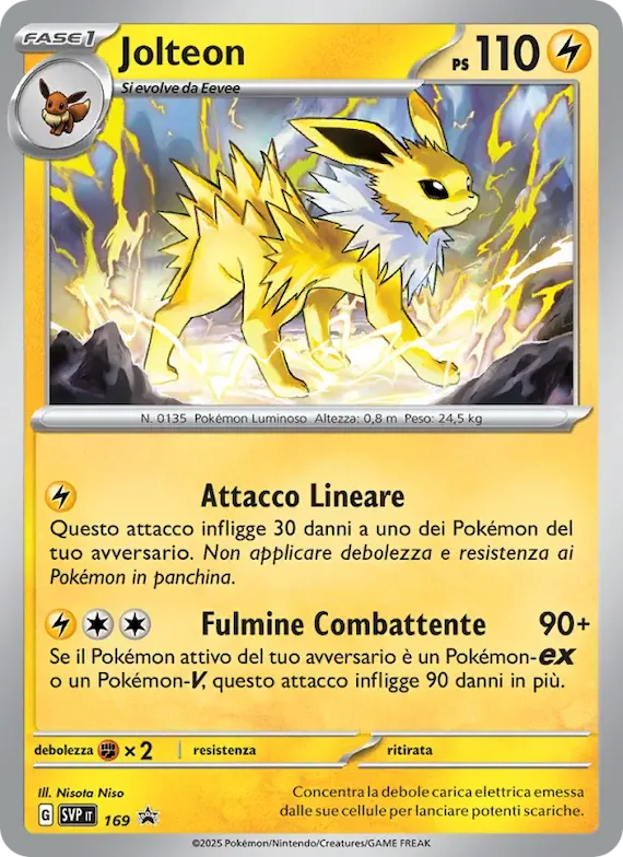 Jolteon 169 – SVP Black Star Promos