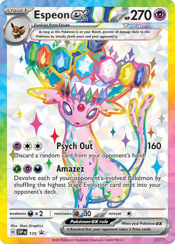 Espeon ex - 175 #svp 175 – Scarlet & Violet Promo Cards