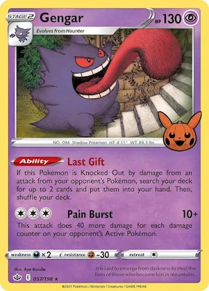 Gengar (2021 Copyright Date) #57 – Trick or Trade BOOster Bundle