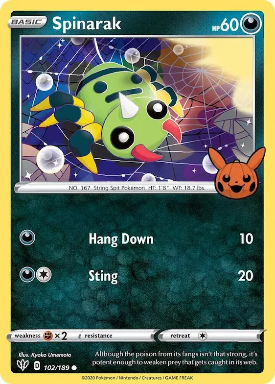 Spinarak #102 – Trick or Trade BOOster Bundle