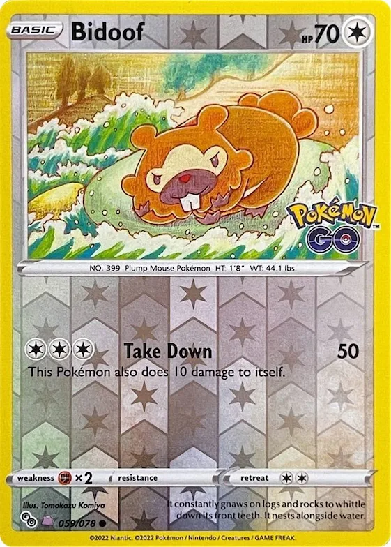 Bidoof (Peelable Ditto) #59 – Pokémon GO