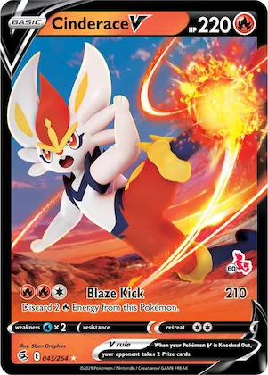 Cinderace V (#60 Cinderace Stamped) #43 – Battle Academy 2022