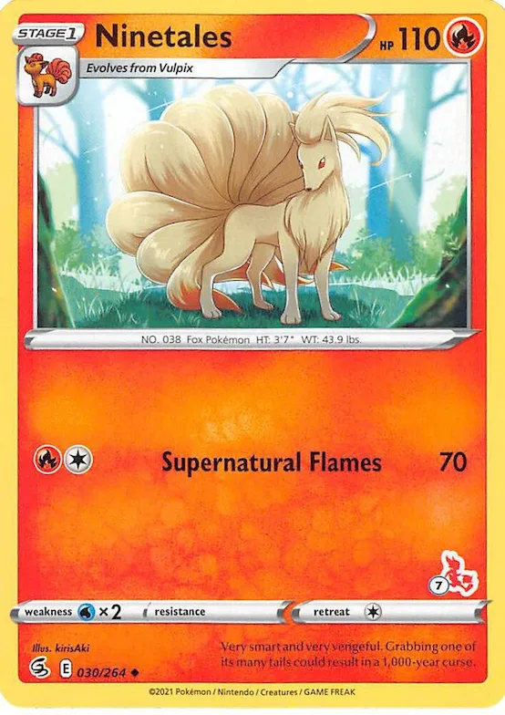 Ninetales (#7 Cinderace Stamped) #30 – Battle Academy 2022