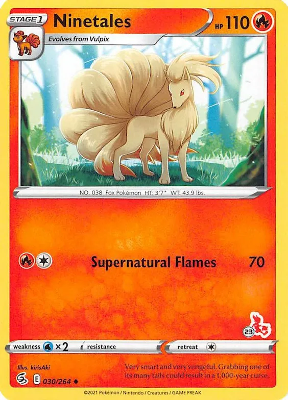 Ninetales (#23 Cinderace Stamped) #30 – Battle Academy 2022