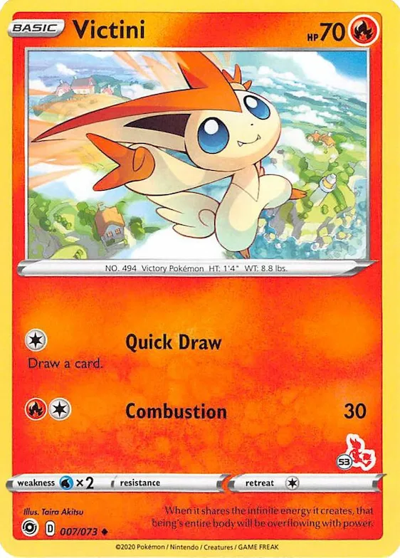 Victini (#53 Cinderace Stamped) #7 – Battle Academy 2022