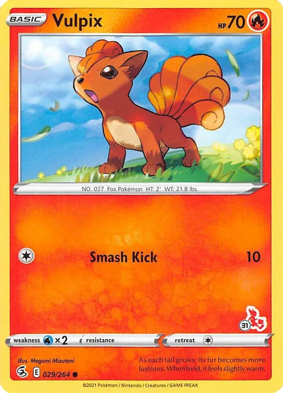 Vulpix (#31 Cinderace Stamped) #29 – Battle Academy 2022