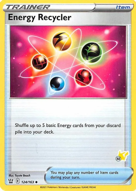 Energy Recycler (#32 Pikachu Stamped) #124 – Battle Academy 2022