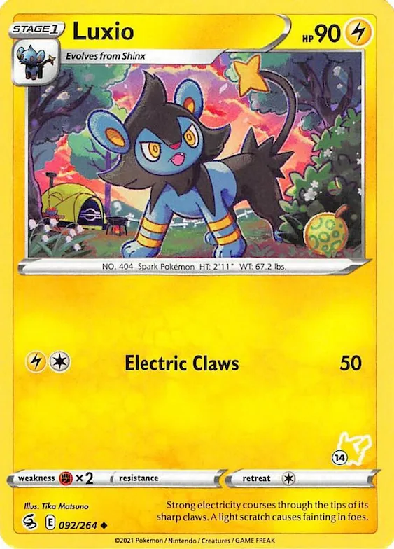 Luxio (#14 Pikachu Stamped) #92 – Battle Academy 2022