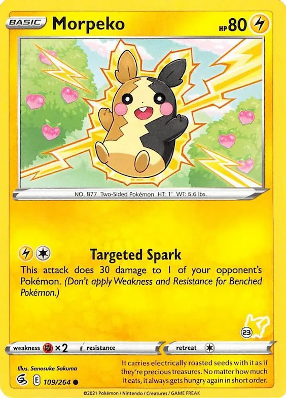 Morpeko (#23 Pikachu Stamped) #109 – Battle Academy 2022