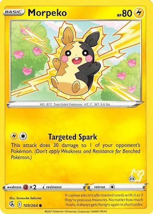 Morpeko (#23 Pikachu Stamped) #109 – Battle Academy 2022