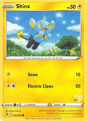 Shinx (#20 Pikachu Stamped) #91 – Battle Academy 2022