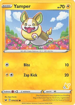 Yamper (#1 Pikachu Stamped) #74 – Battle Academy 2022