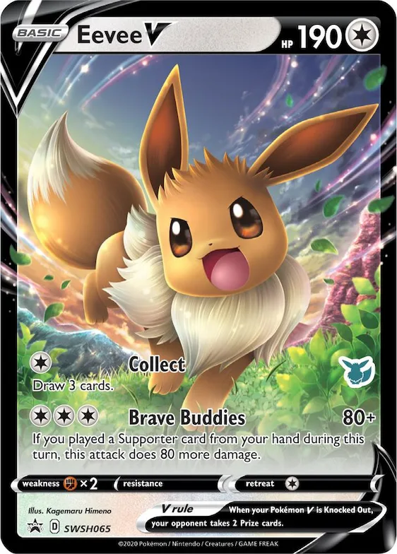 Eevee V - SWSH065 (Eevee Stamped) #swsh65 – Battle Academy 2022