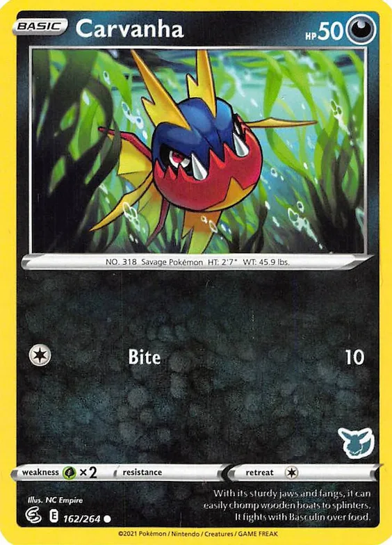 Carvanha (Eevee Stamped) #162 – Battle Academy 2022