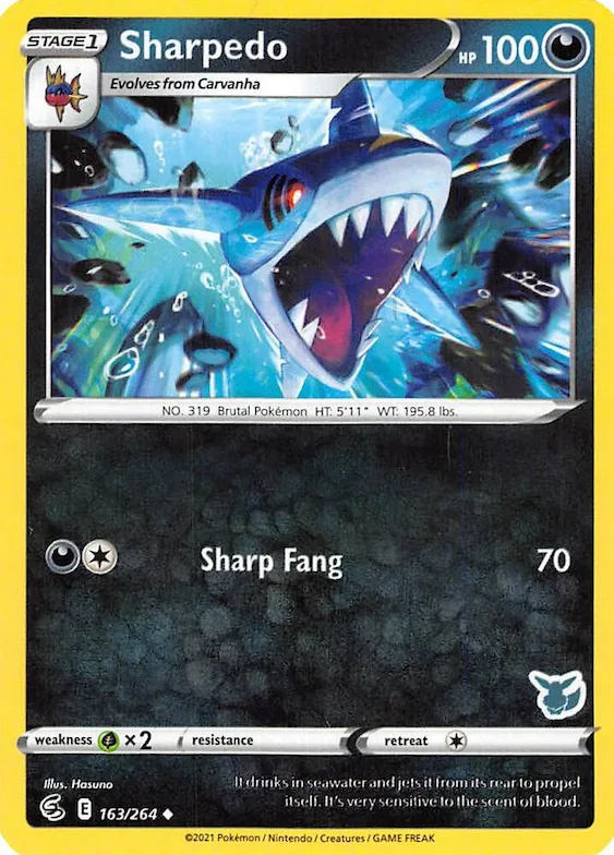 Sharpedo (Eevee Stamped) #163 – Battle Academy 2022