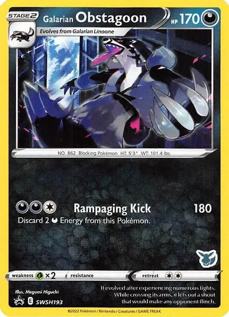 Galarian Obstagoon - SWSH193 (Eevee Stamped) #swsh193 – Battle Academy 2022