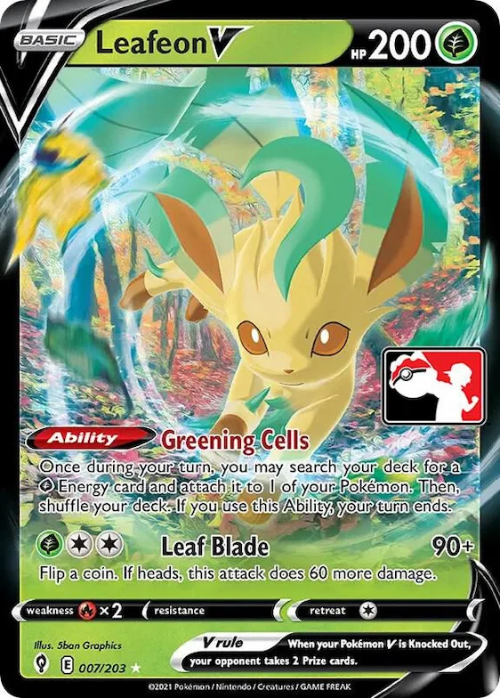Leafeon V #7 – Prize Pack Series Cards