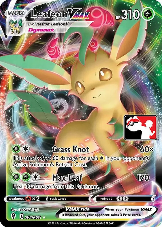 Leafeon VMAX #8 – Prize Pack Series Cards