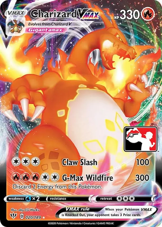 Charizard VMAX #20 – Prize Pack Series Cards