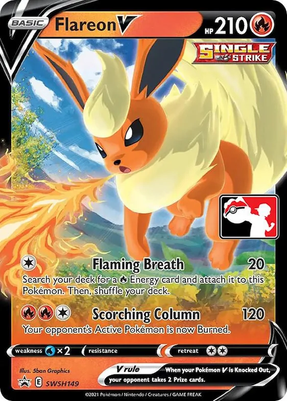 Flareon V #swsh149 – Prize Pack Series Cards