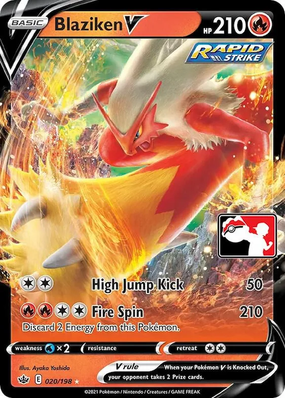 Blaziken V #20 – Prize Pack Series Cards