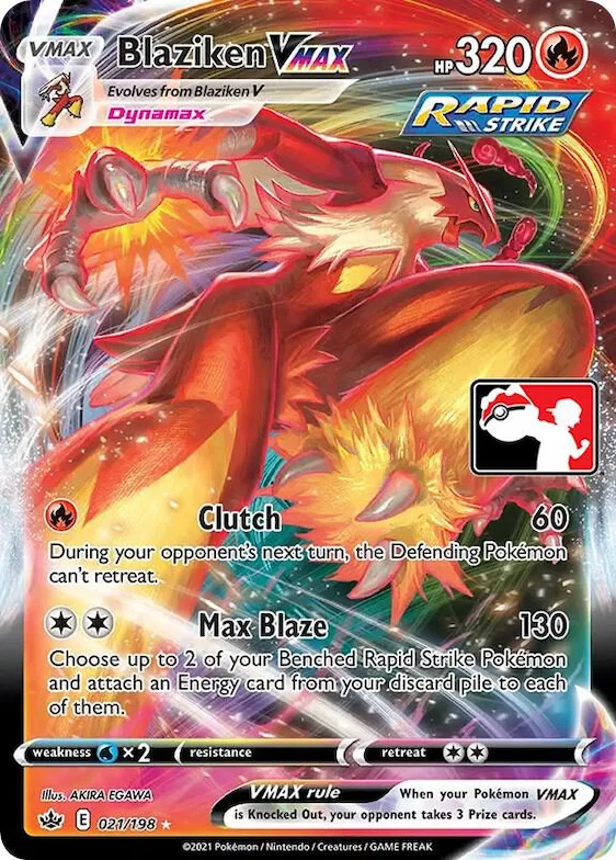 Blaziken VMAX #21 – Prize Pack Series Cards