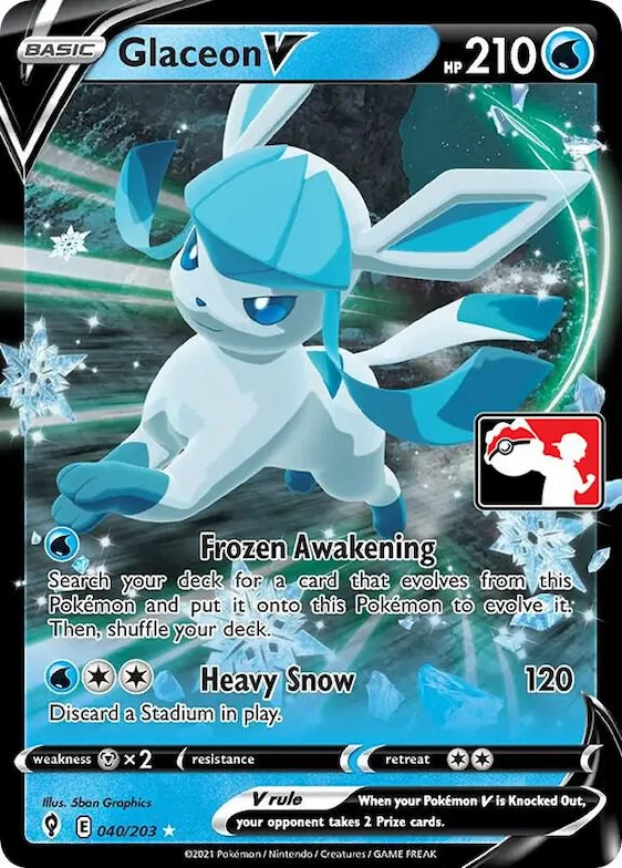 Glaceon V #40 – Prize Pack Series Cards