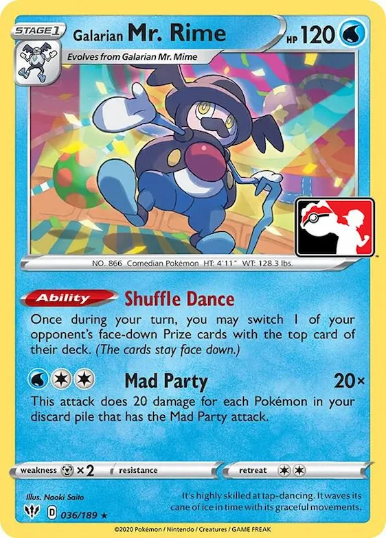 Galarian Mr. Rime #36 – Prize Pack Series Cards