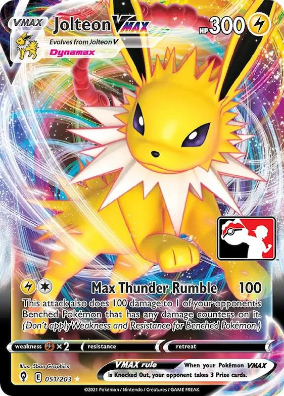 Jolteon VMAX #51 – Prize Pack Series Cards