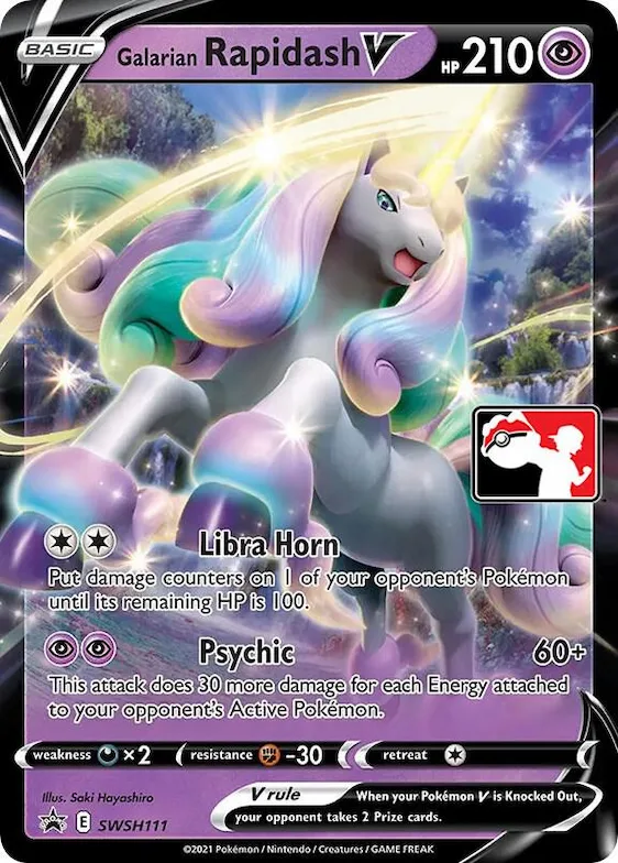 Galarian Rapidash V #swsh111 – Prize Pack Series Cards