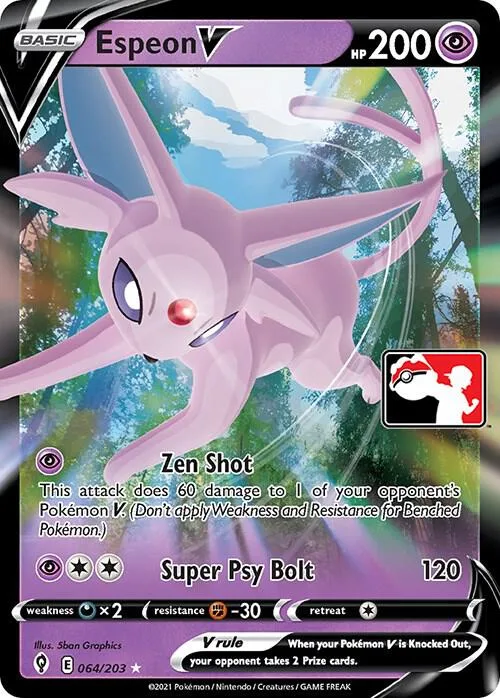 Espeon V #64 – Prize Pack Series Cards