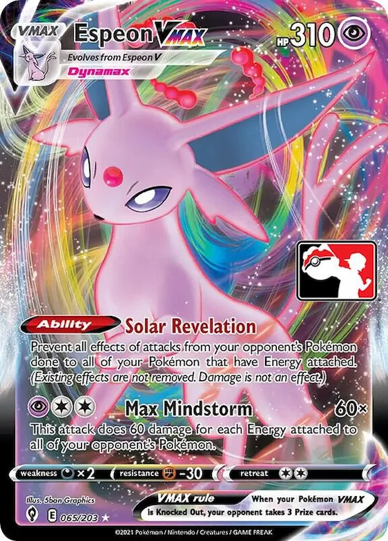 Espeon VMAX #65 – Prize Pack Series Cards