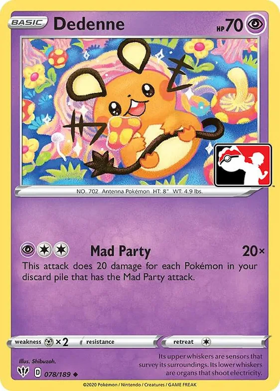 Dedenne #78 – Prize Pack Series Cards