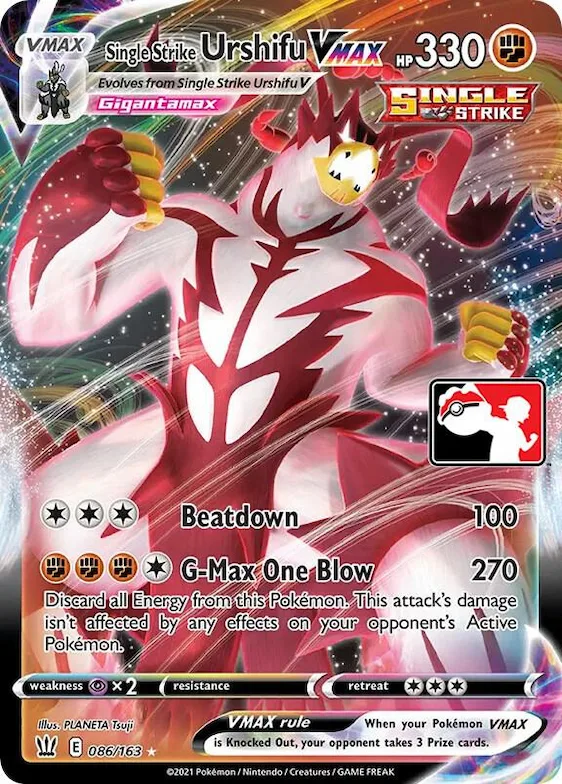Single Strike Urshifu VMAX #86 – Prize Pack Series Cards