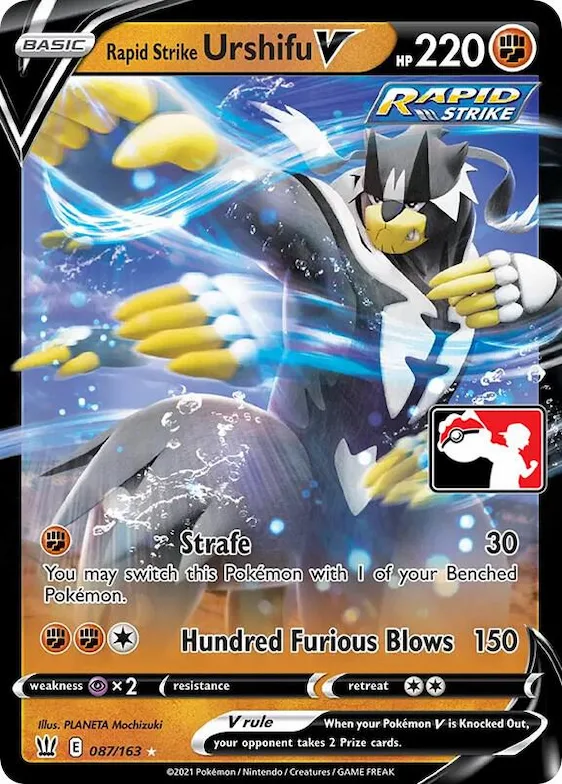 Rapid Strike Urshifu V #87 – Prize Pack Series Cards