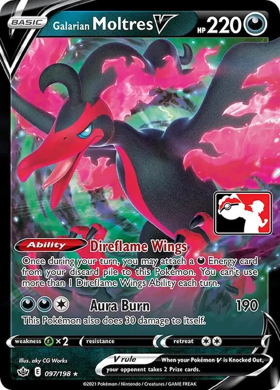 Galarian Moltres V #97 – Prize Pack Series Cards