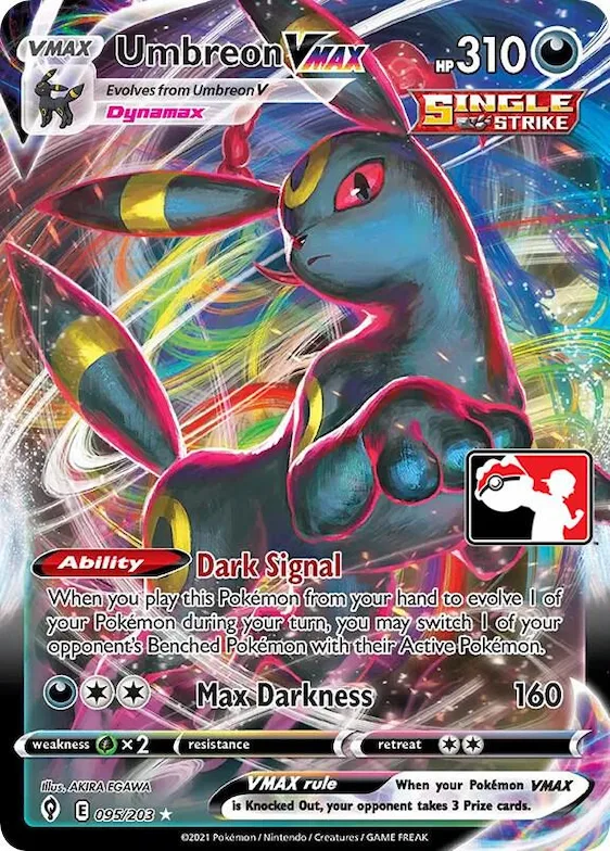 Umbreon VMAX #95 – Prize Pack Series Cards