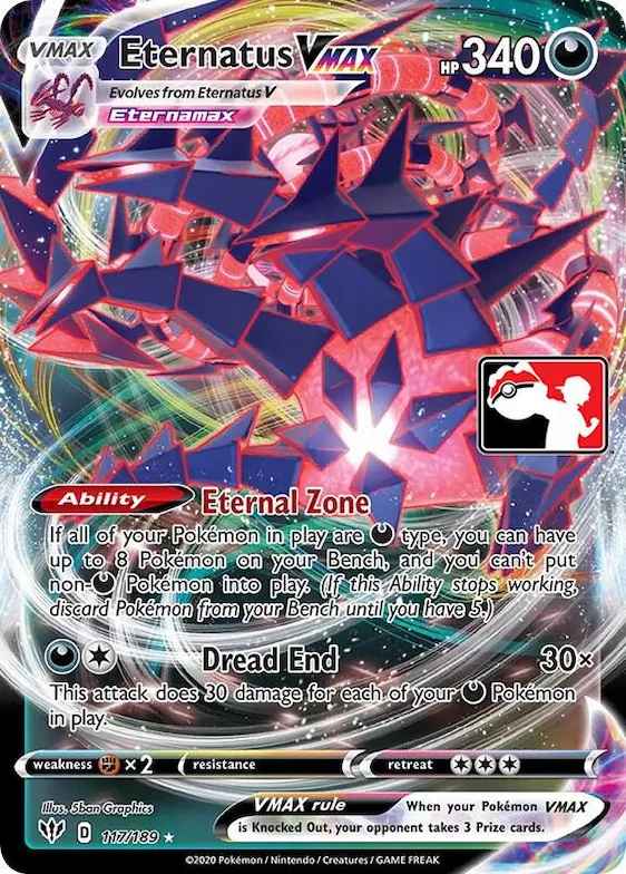 Eternatus VMAX #117 – Prize Pack Series Cards