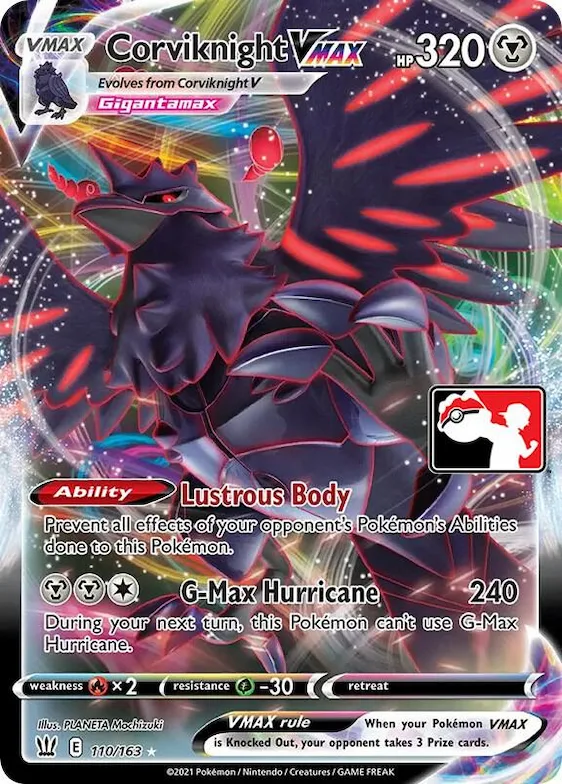 Corviknight VMAX #110 – Prize Pack Series Cards