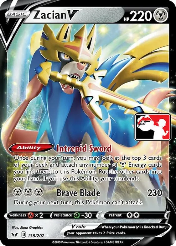 Zacian V #138 – Prize Pack Series Cards